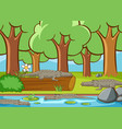 scene with many crocodile in forest vector image vector image