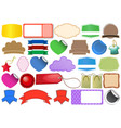 set tag label vector image