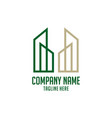 real estate logo design for company vector image