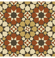 arabesque seamless pattern in orange and brown vector image