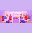 fashion boutique interior design vector image vector image