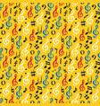 music note seamless pattern hand drawn sketched vector image vector image