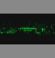 abstract green cyberpunk halftone sound vector image
