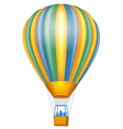 Flying airballon poster air transport icon Vector Image