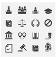 law icon vector image