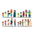 moslem arabic people male female vector image