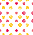 seamless texture with flowers elegance kid pattern vector image vector image