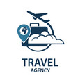 travel logo image vector image