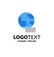 world globe marketing business logo template flat vector image