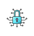 data encryption information secure outline icon vector image