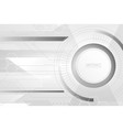 abstract white technological background design vector image vector image