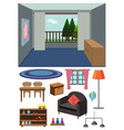 background scene empty room and set vector image vector image