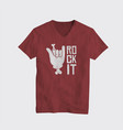 rock it logo t-shirt design vector image vector image