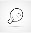 trendy table tennis icon eps10 vector image vector image