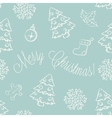 christmas seamless pattern vector image