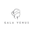 venus sculpture logo - antique art statue greek vector image