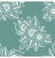 seamless flower lace pattern vector image