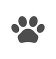 animal paw icon and pet concept vector image