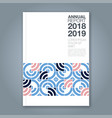 cover annual report 811 vector image