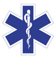 emt paramedic logo vector image