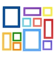 colored photo frames vector image