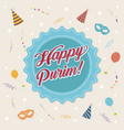 happy purim vector image