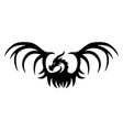 sign of a black dragon vector image vector image