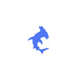 hammerhead shark logo vector image