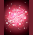 realistic light shining glare lamps christmas vector image
