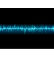 bright sound wave on a dark blue eps 10 vector image
