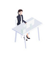 business woman icon vector image
