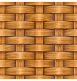 wooden basket weaving vector image vector image
