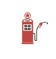 gas station poster vector image