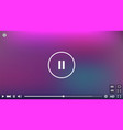 web video player high resolutions streaming vector image