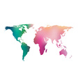 gradient world map vector image