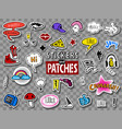 hipsters teens stickers and patches vector image