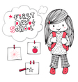 first day of school vector image