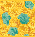 seamless pattern with flowers roses repeating vector image