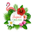 tropical dream paper cut vector image vector image