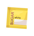 white beet sugar sand packed in sachet small bag vector image