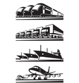 large cargo transportation vector image vector image