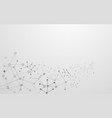 abstract futuristic molecules background vector image