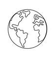 planet earth isolated vector image