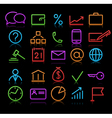 business icons vector image vector image