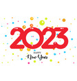 2023 numbers in cartoon style with color balloons vector image vector image