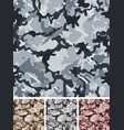 seamless complex military night camouflage vector image