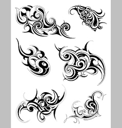 Tribal tattoo set Royalty Free Vector Image - VectorStock