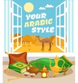 arabic culture poster vector image