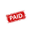 paid stamp texture rubber cliche imprint web vector image