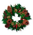 xmas wreath vector image